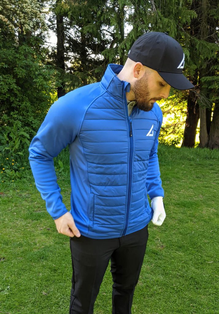 Men's Hybrid Jacket - Arctic Blue - Gullion Golf